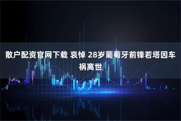 散户配资官网下载 哀悼 28岁葡萄牙前锋若塔因车祸离世